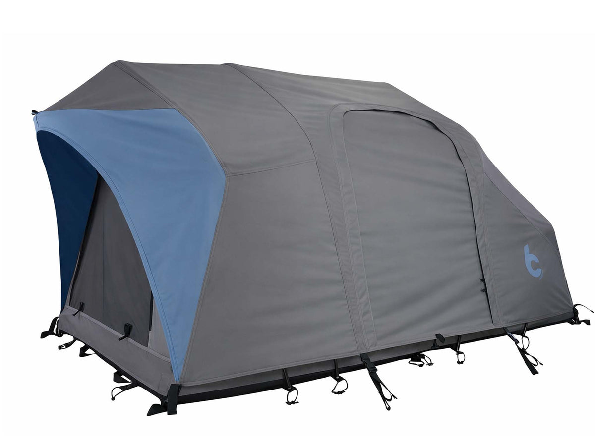 C6 Rev Tent (Element) – blue fly sheet, angled view