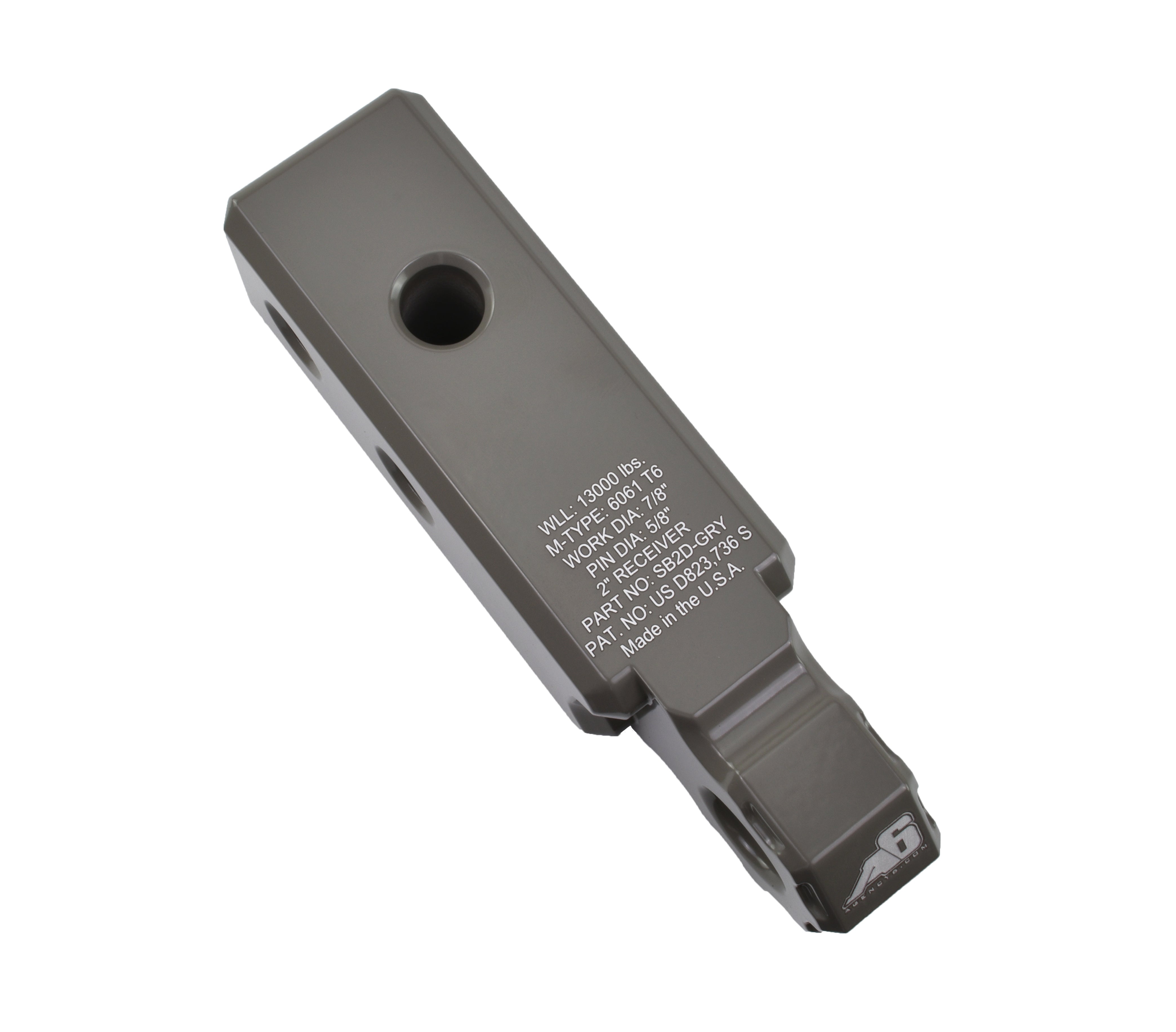 Shackle Block 2" Assembly - Grey