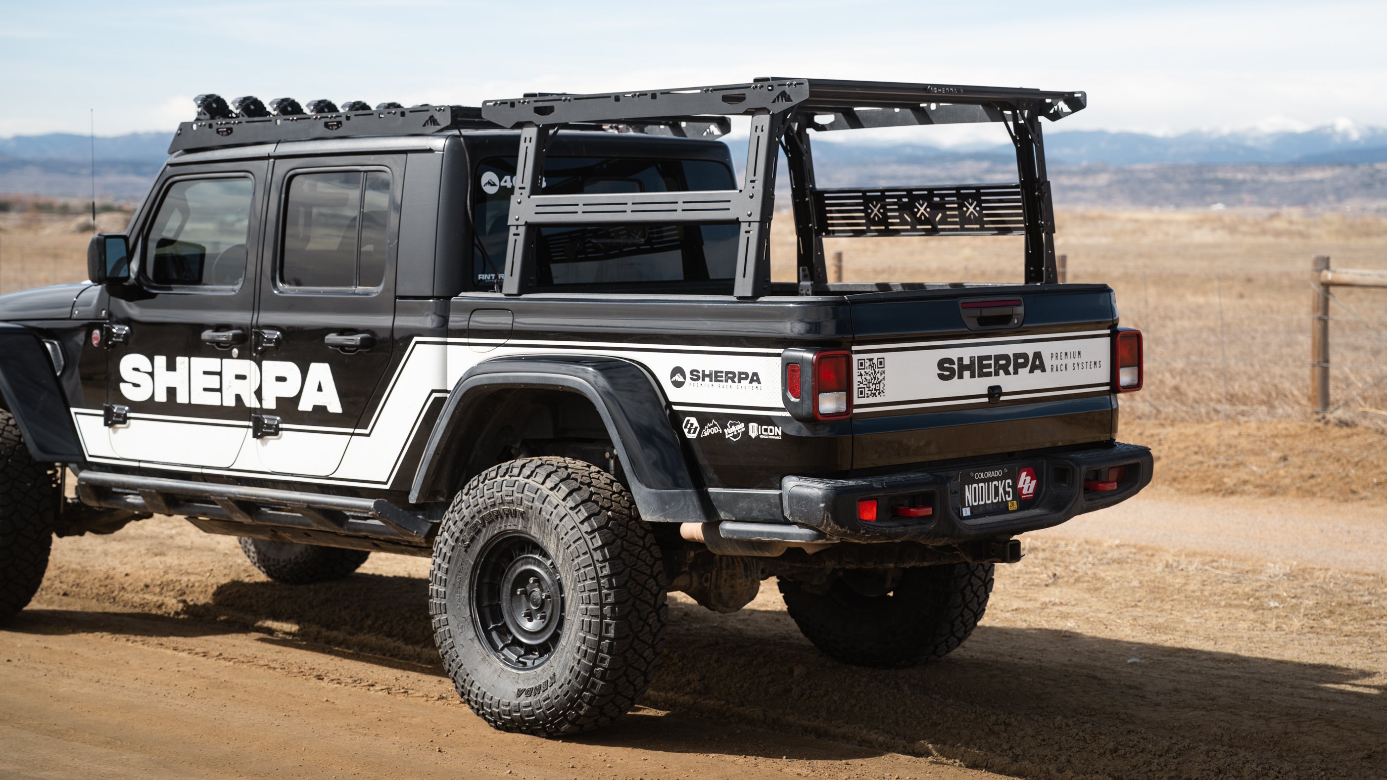 Jeep Gladiator Rack Height PAK System Bed Rack | Sherpa