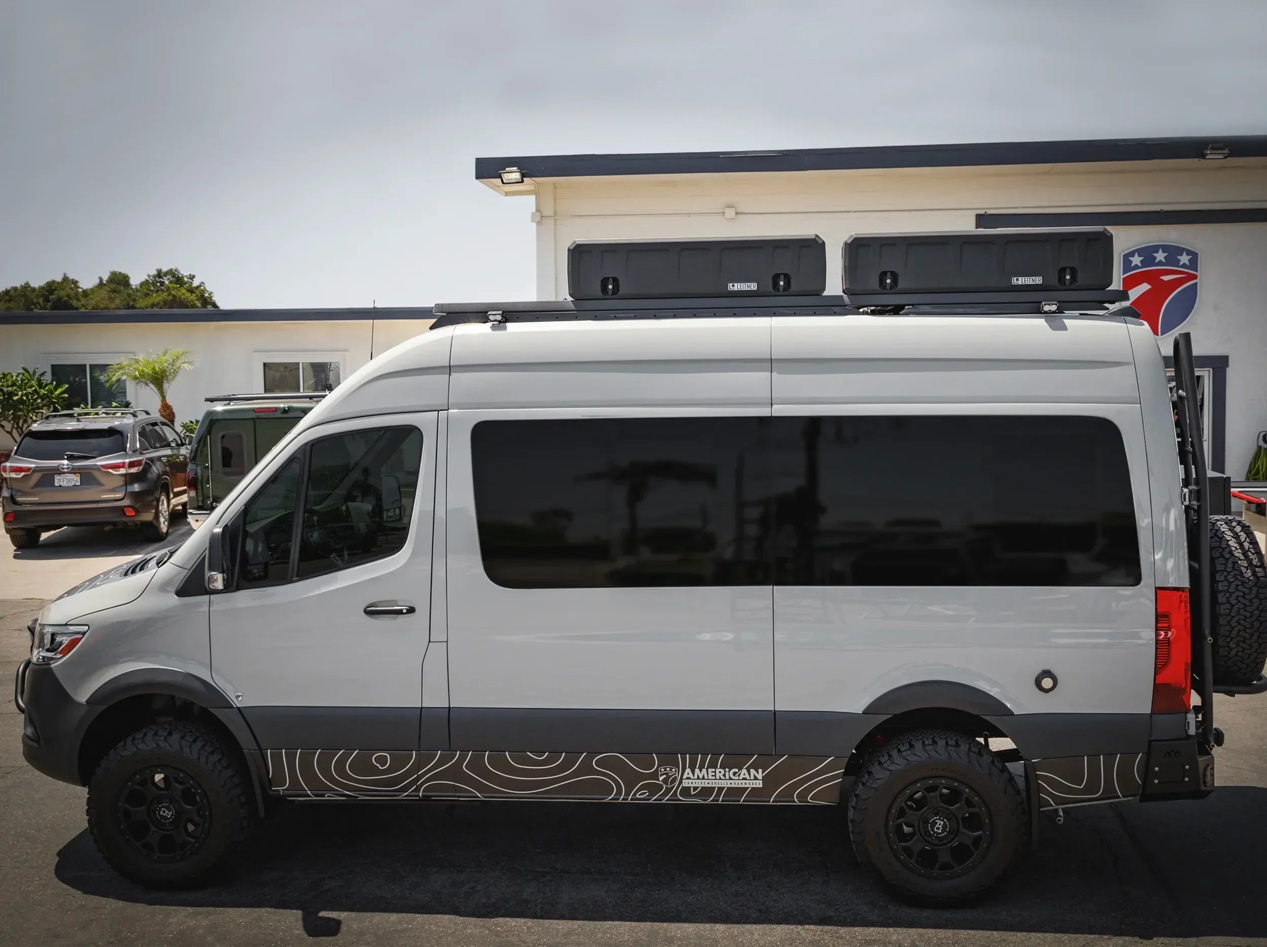 Leitner ACS ROOF Sprinter rack installed