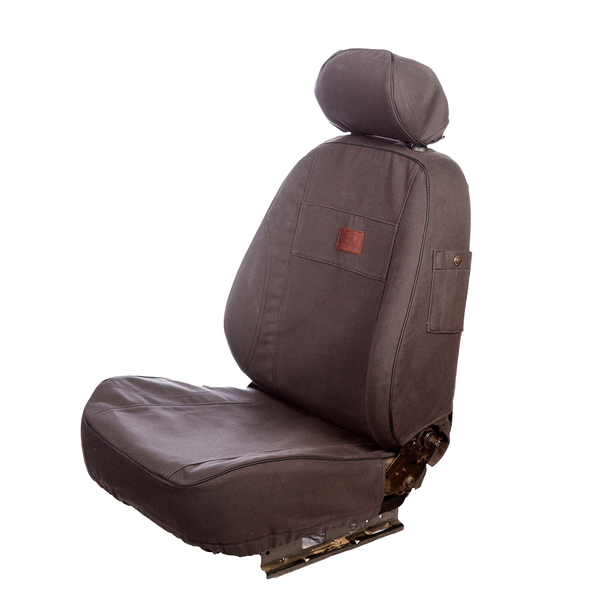 Ineos Grenadier Luxury Seat Covers from Melvill & Moon Charcoal Canvas Overland Kitted