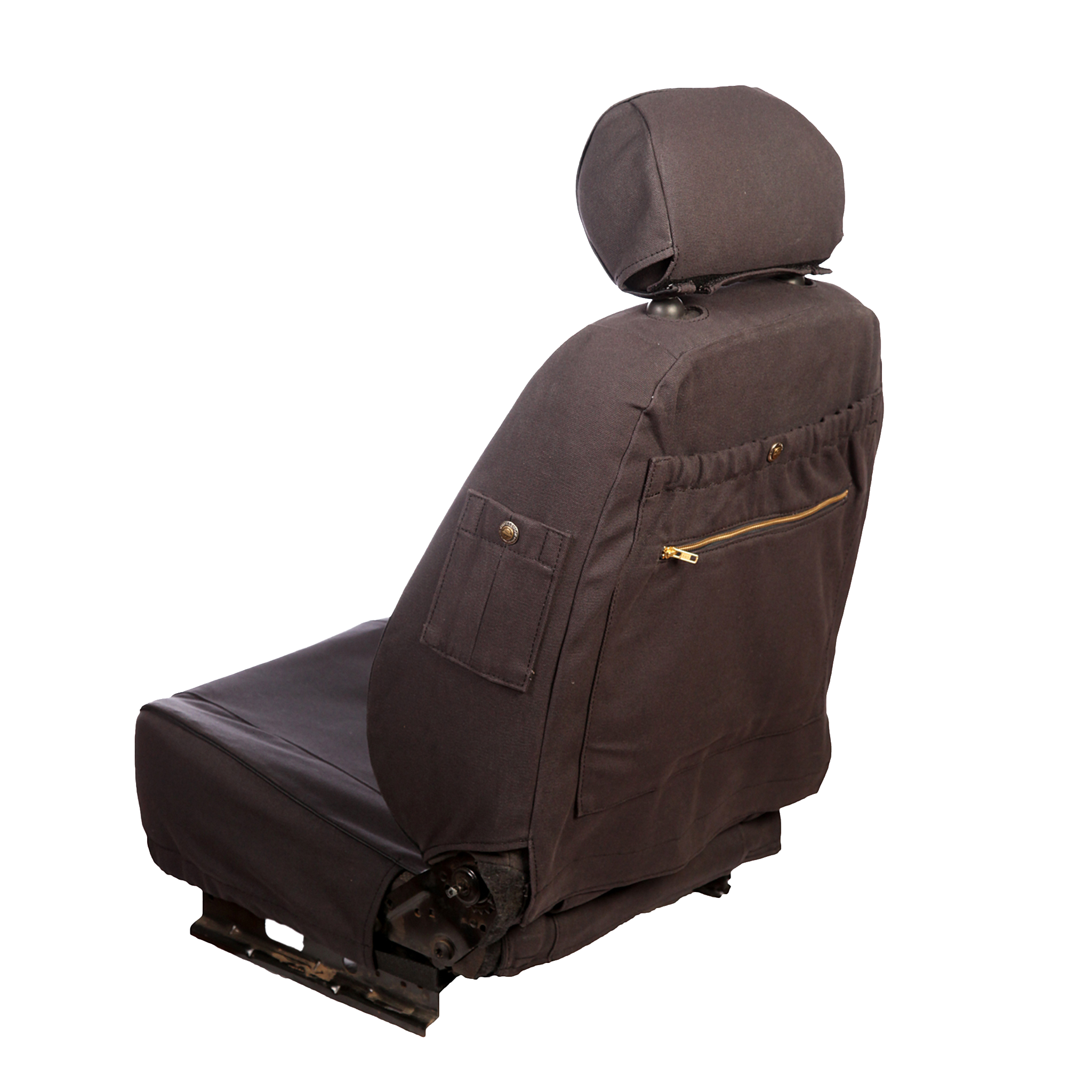 Ineos Grenadier Luxury Seat Covers from Melvill & Moon Charcoal Canvas Overland Kitted