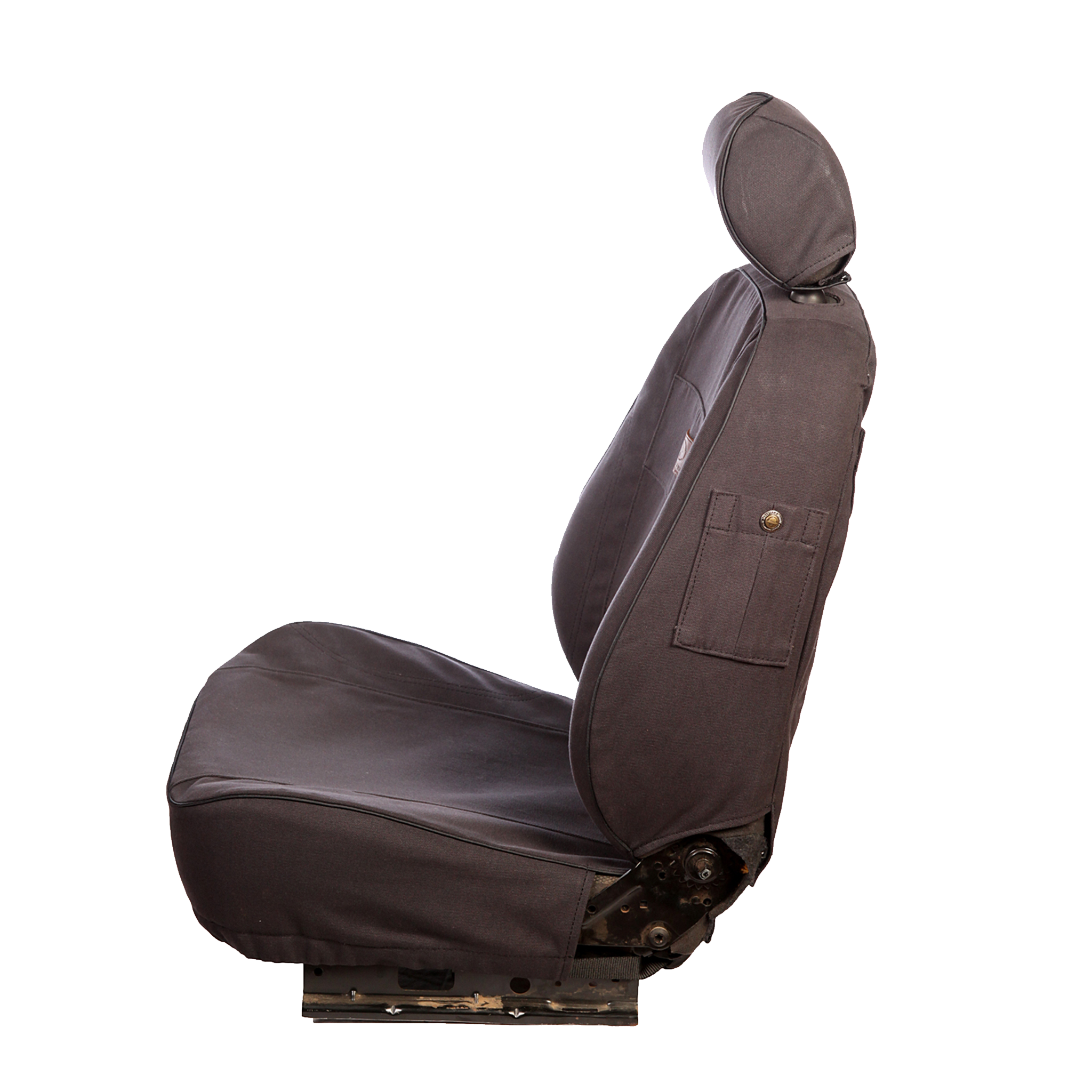 Ineos Grenadier Luxury Seat Covers from Melvill & Moon Charcoal Canvas Overland Kitted