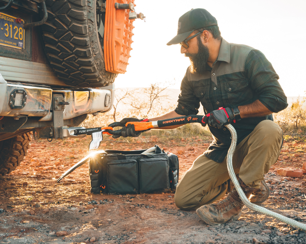 MAXTRAX Recovery Gear Hitch 50 Fuse Core Shackle Australian Made Proven Mitsubishi Montero Adventure Imports Caleb Wallace