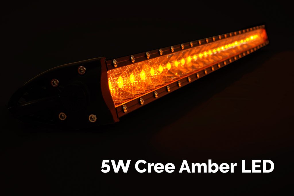 32" Slim Single Row LED Bar (Amber)