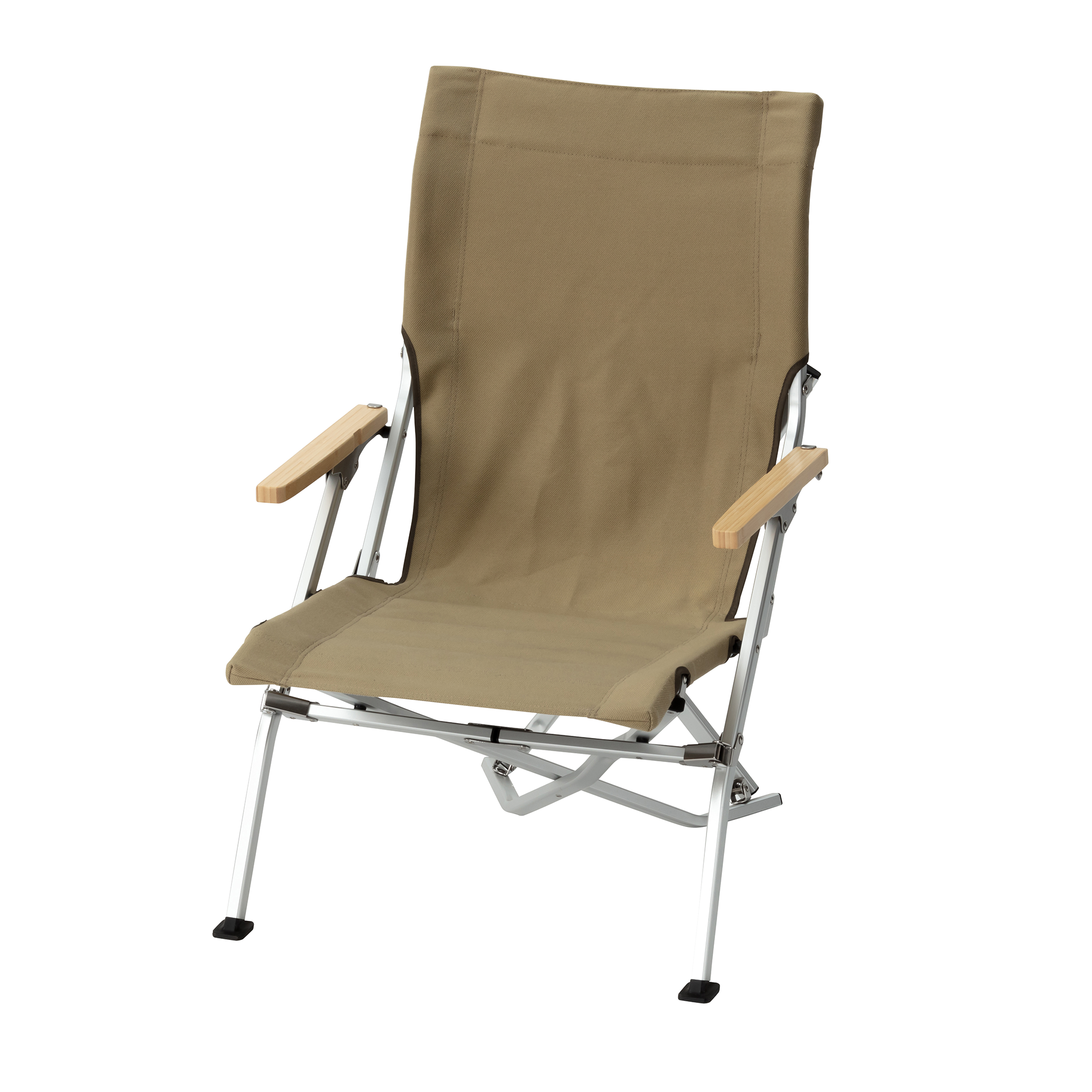 Low Beach Chair Khaki Furniture Snow Peak- Overland Kitted
