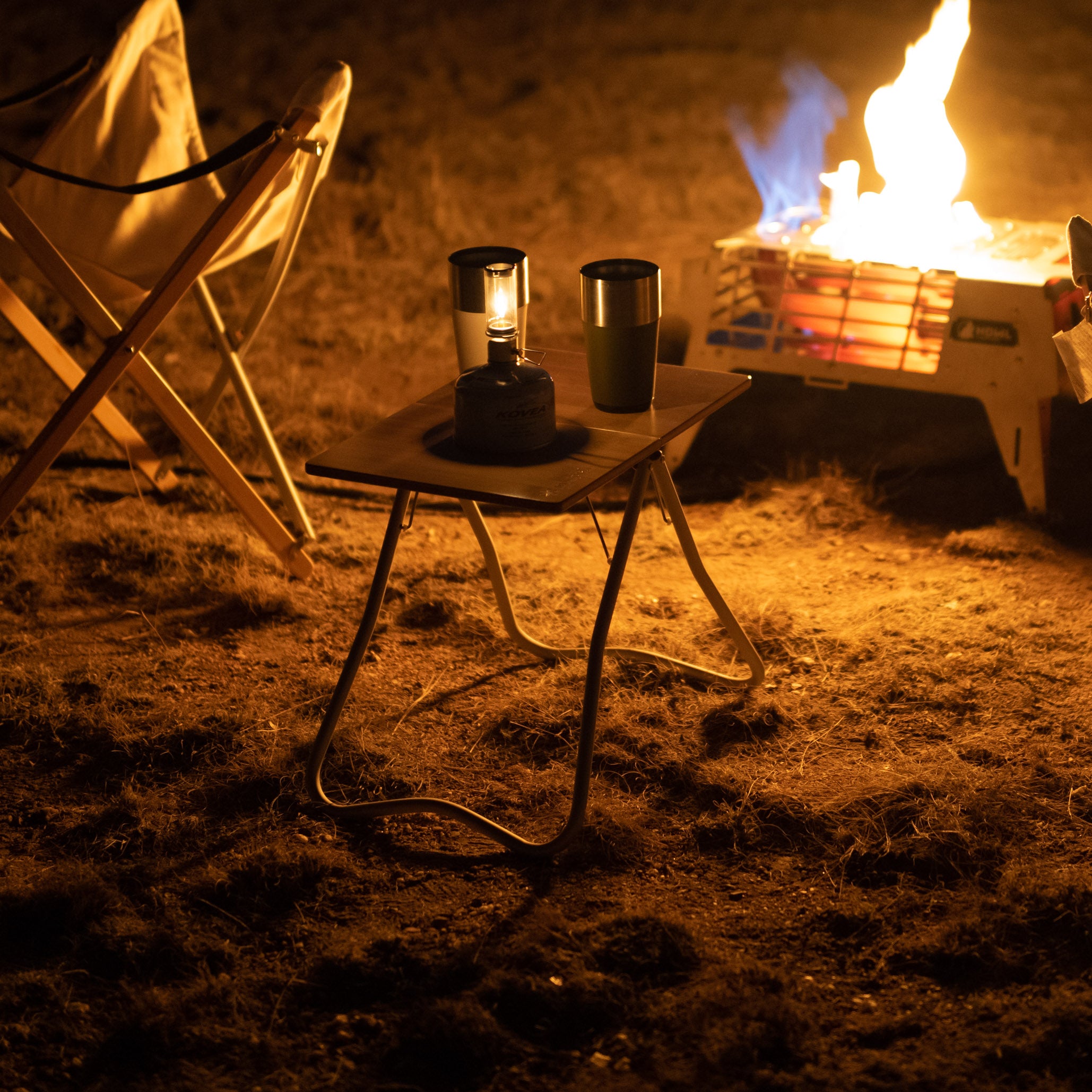 Renewed Bamboo Folding My Table Furniture Snow Peak- Overland Kitted