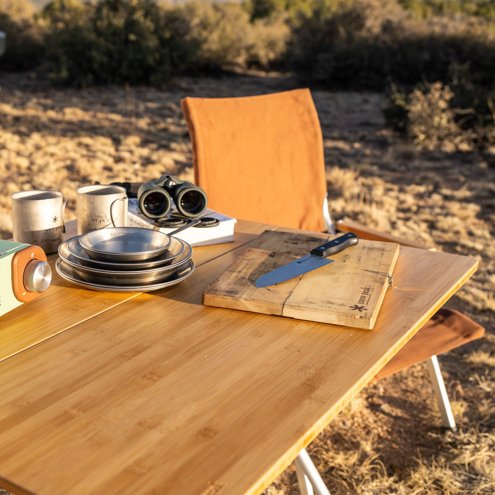 Single Action Table - Medium Furniture Snow Peak- Overland Kitted