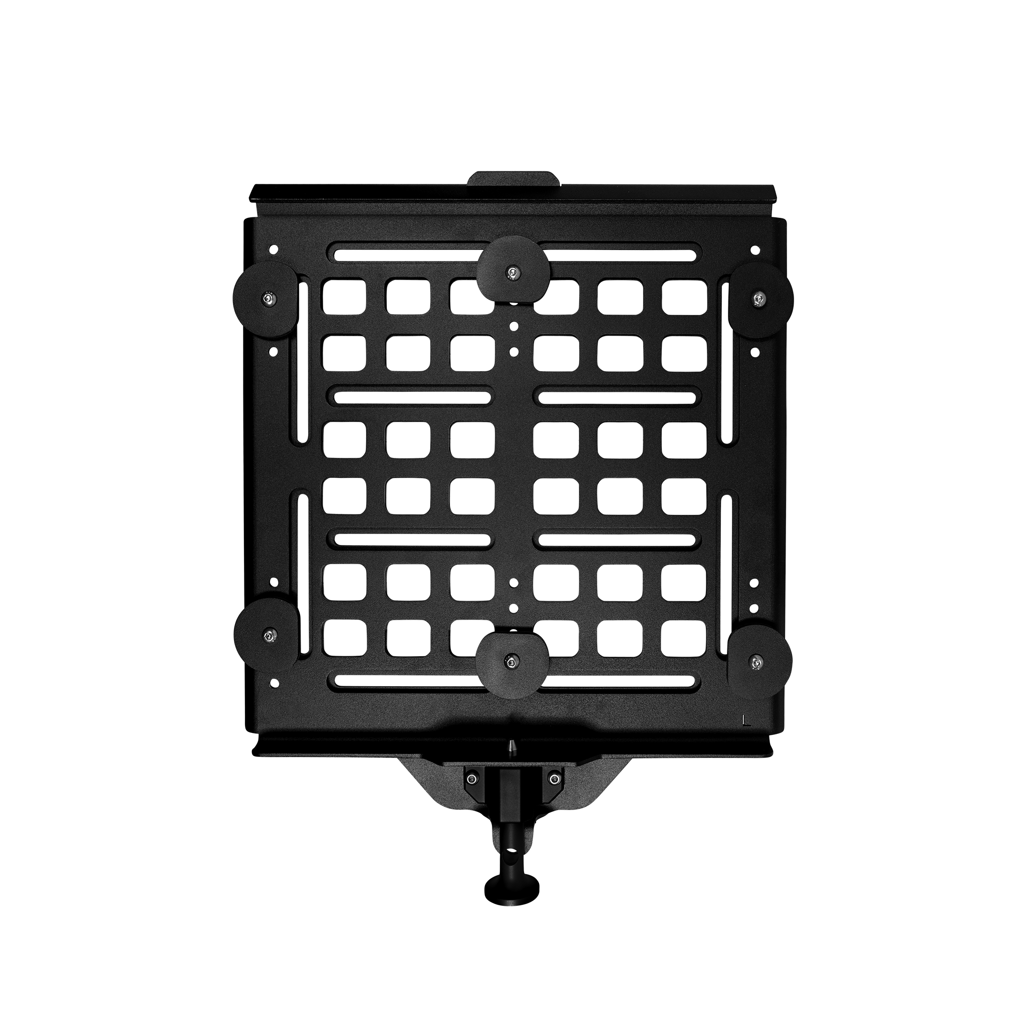 SPEC Large Mount shown with mounting hardware and bolts