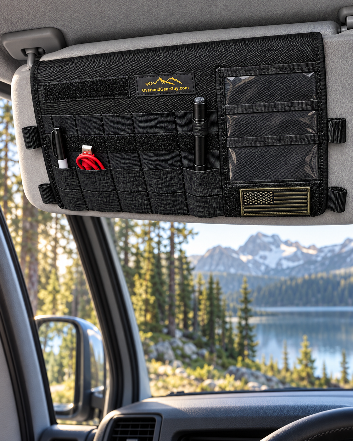 Mercedes Sprinter Sun Visor Organizer - With Mirror
