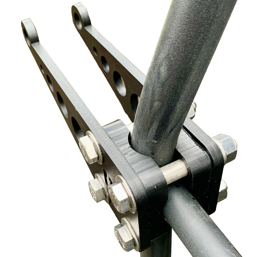 Single Bolt-On Step for Gobi and Other Non-Angled Ladders with Ladder Lock Bushings