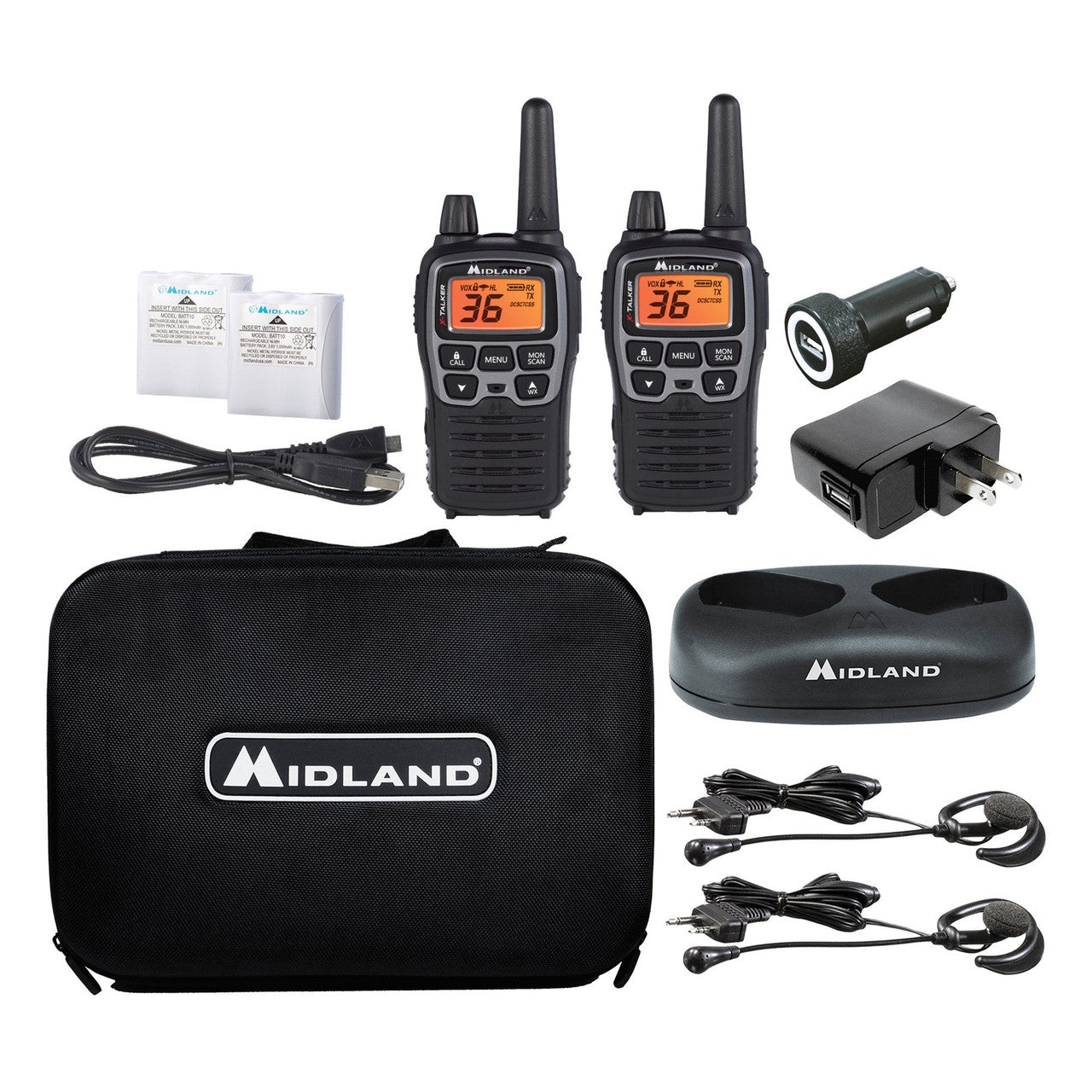 Midland X-Talker T77VP5 FRS two-way radio kit, view 1