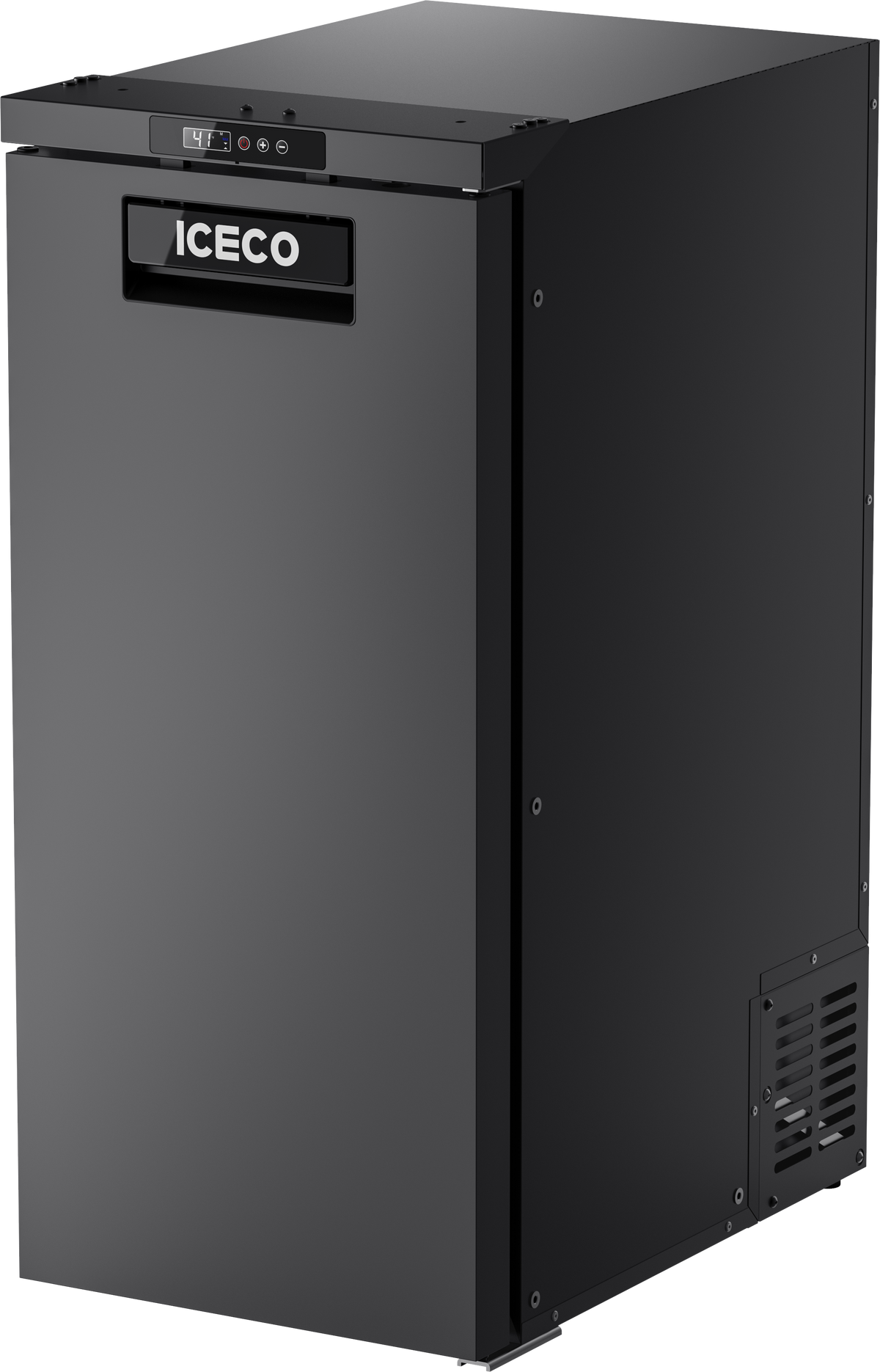 ICECO BF86 front view with the digital control panel