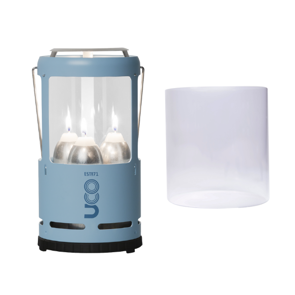 UCO Candlelier replacement glass chimney shown alone on a white background
