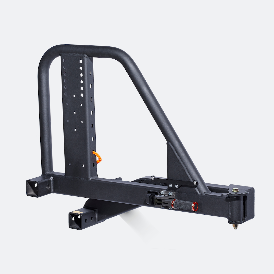 UltraSwing™ Multi-Fit Spare Tire Hitch Mount | RiGd Supply Without Wheel Plate (-$80). Vehicle RIGd Supply- Overland Kitted