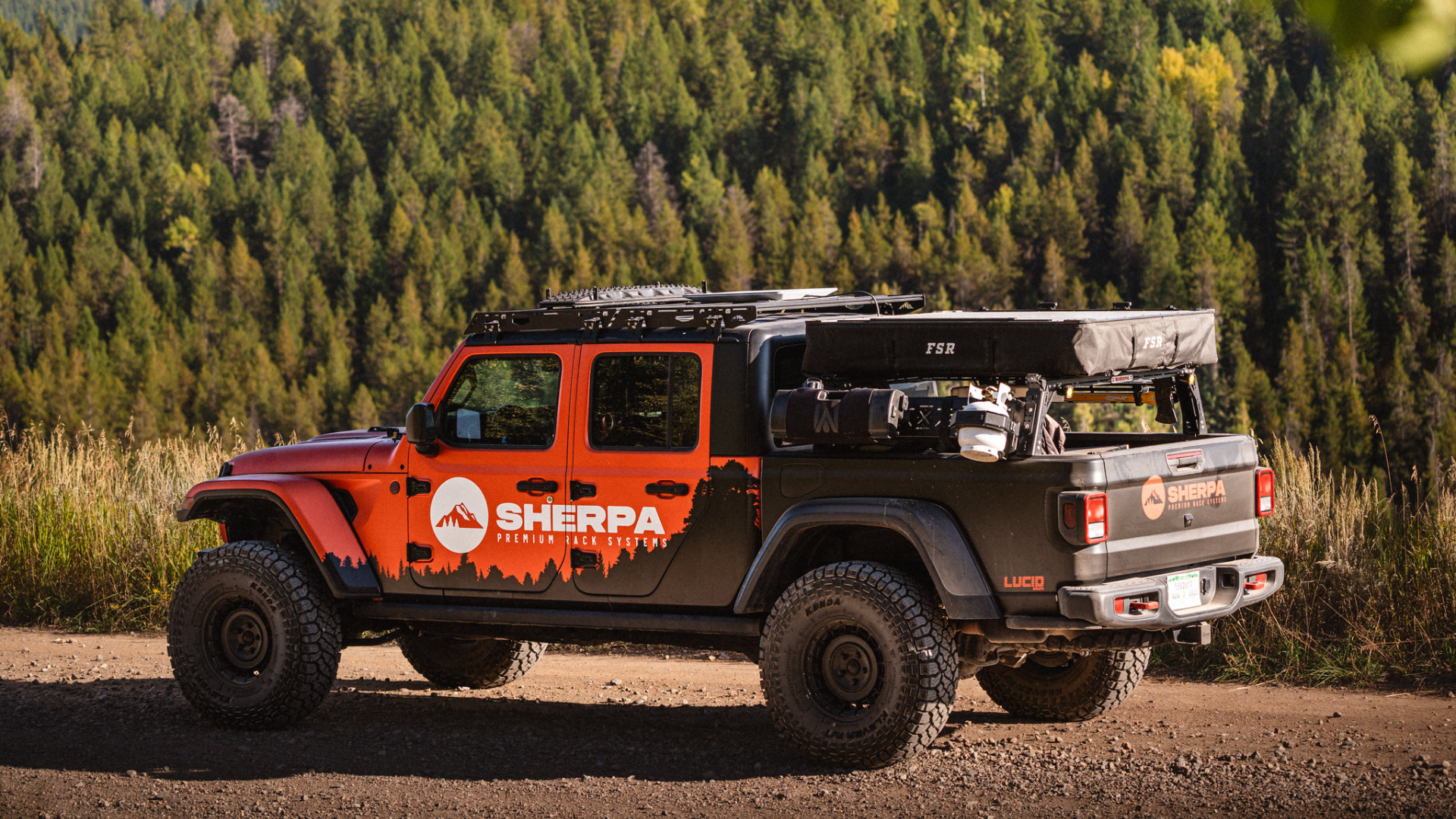 Jeep Gladiator Mid Height PAK System Bed Rack | Sherpa