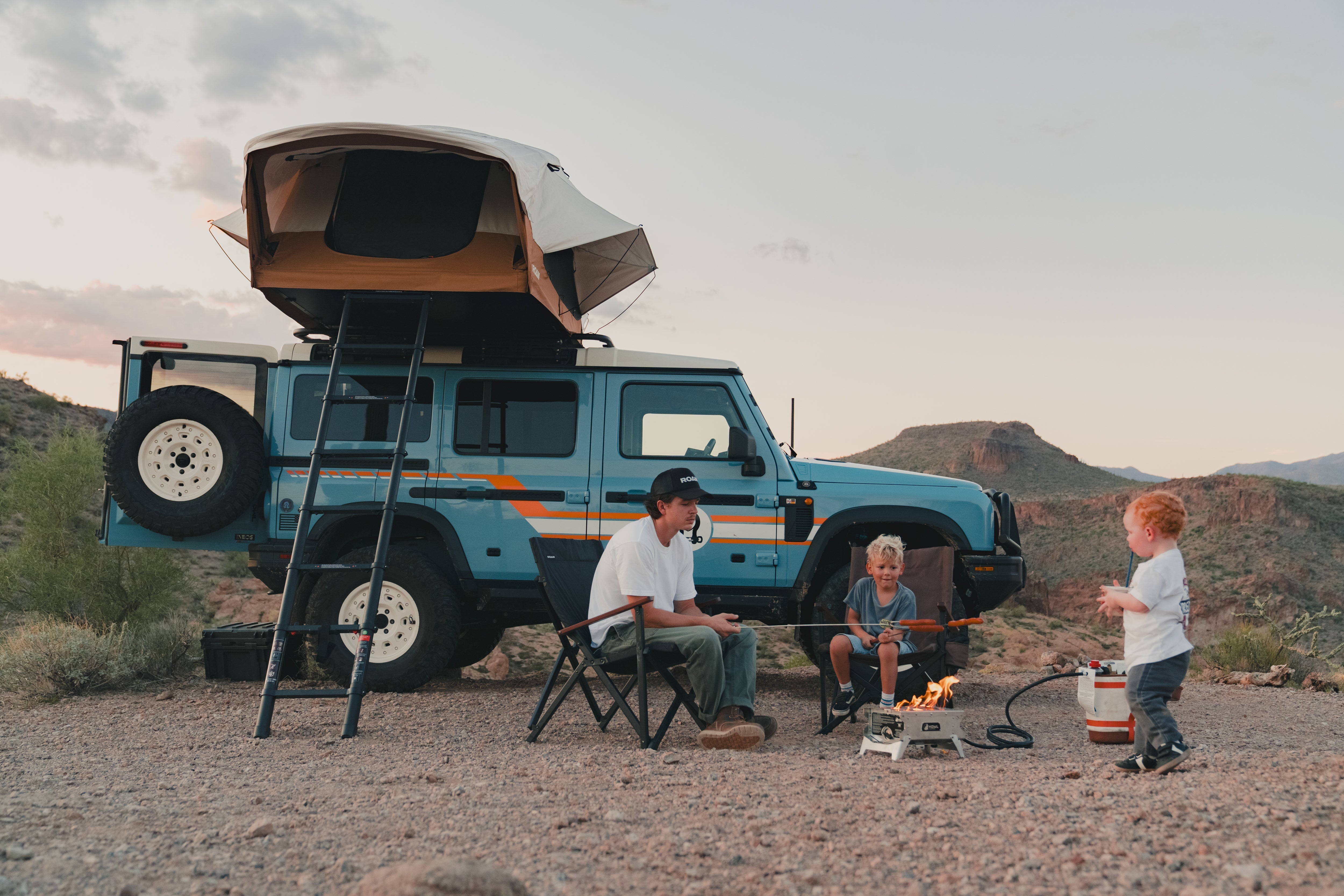 ROAM Vagabond 2.0 rooftop tent in the backcountry