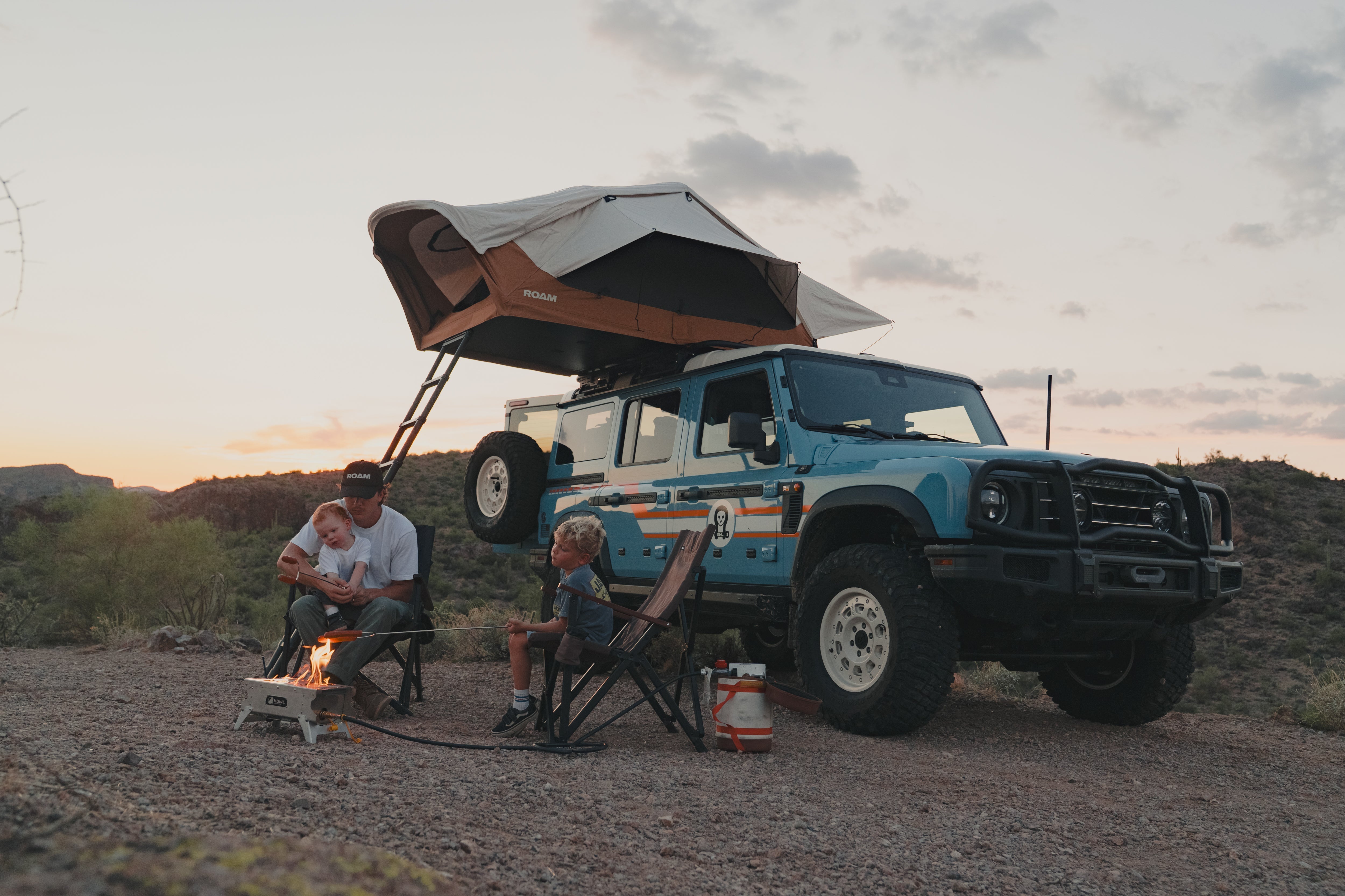 ROAM Vagabond 2.0 tent showing its insulated base
