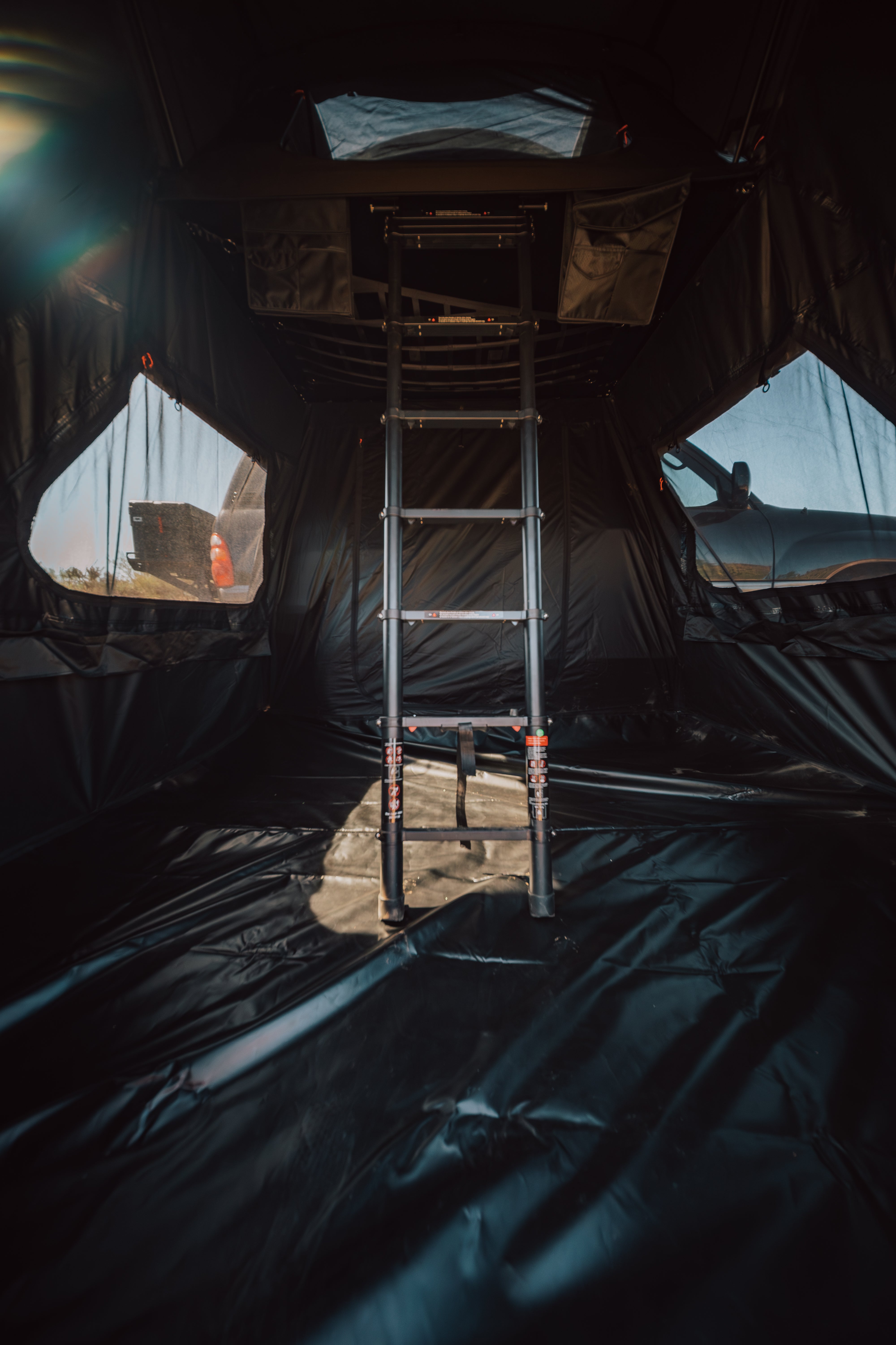 ROAM Vagabond 2.0 rooftop tent at dusk