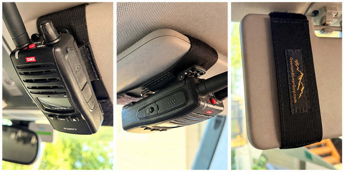 Sun Visor Radio Pouch - Open Style
