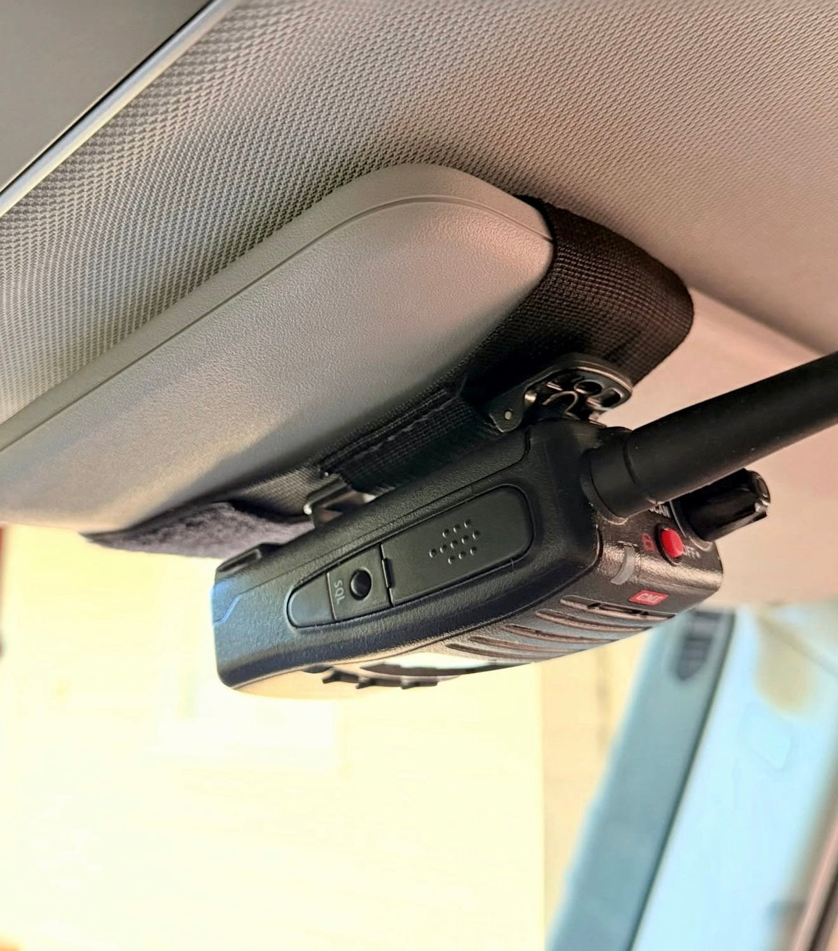 Sun Visor Radio Pouch - Open Style