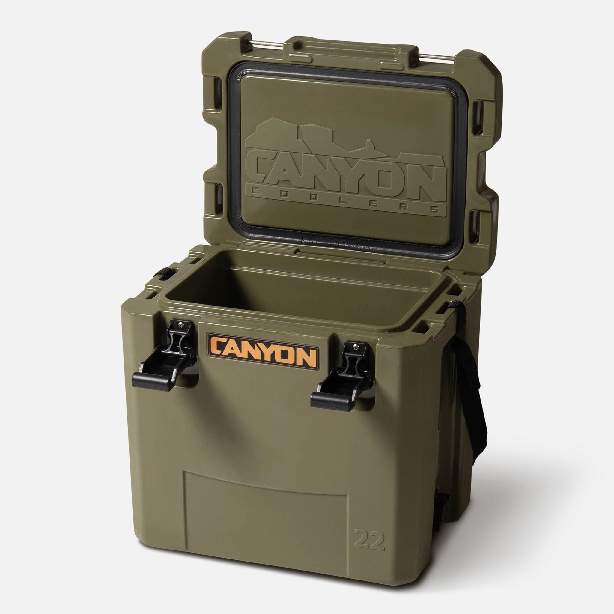 Canyon Coolers Outfitter 22 V2 – 22 qt Rotomolded Hard Cooler