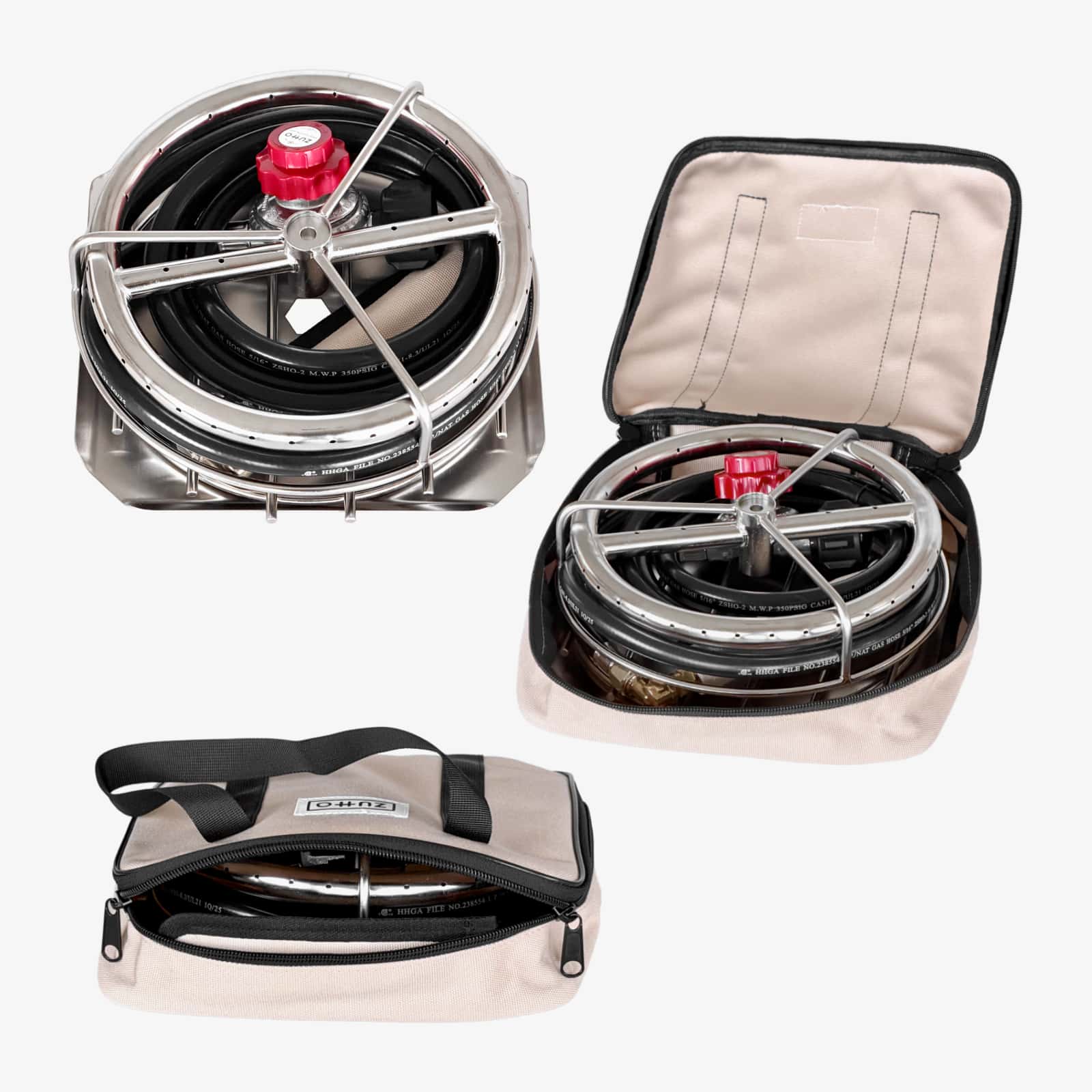 Multi fuel fire pit combo Zutto SP1 and Campingmoon MT-045 fire pit (wood and propane)