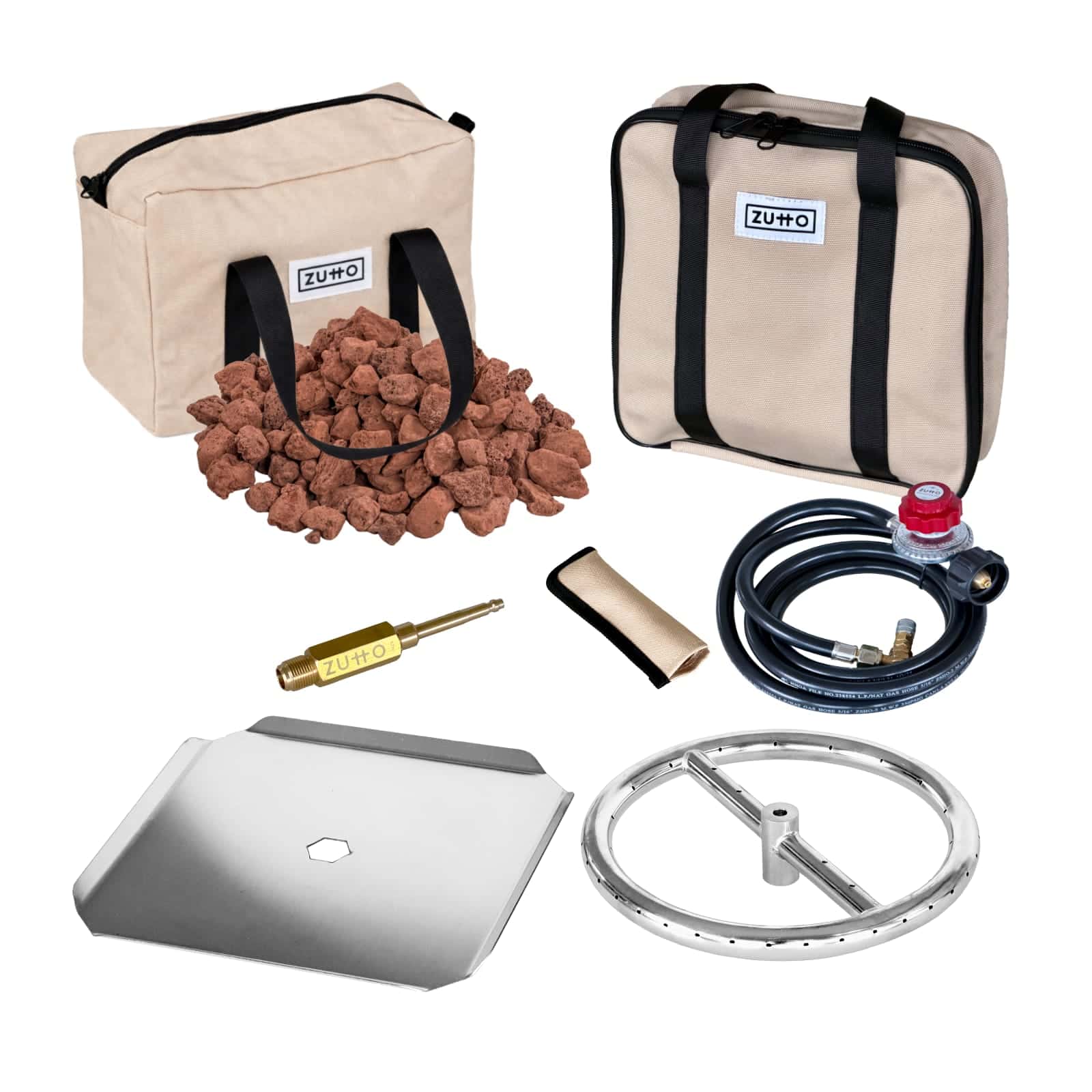 Multi fuel fire pit combo Zutto SP1 and Campingmoon MT-045 fire pit (wood and propane)