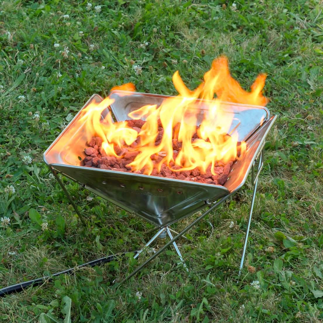 Multi fuel fire pit combo Zutto SP1 and Campingmoon MT-045 fire pit (wood and propane)