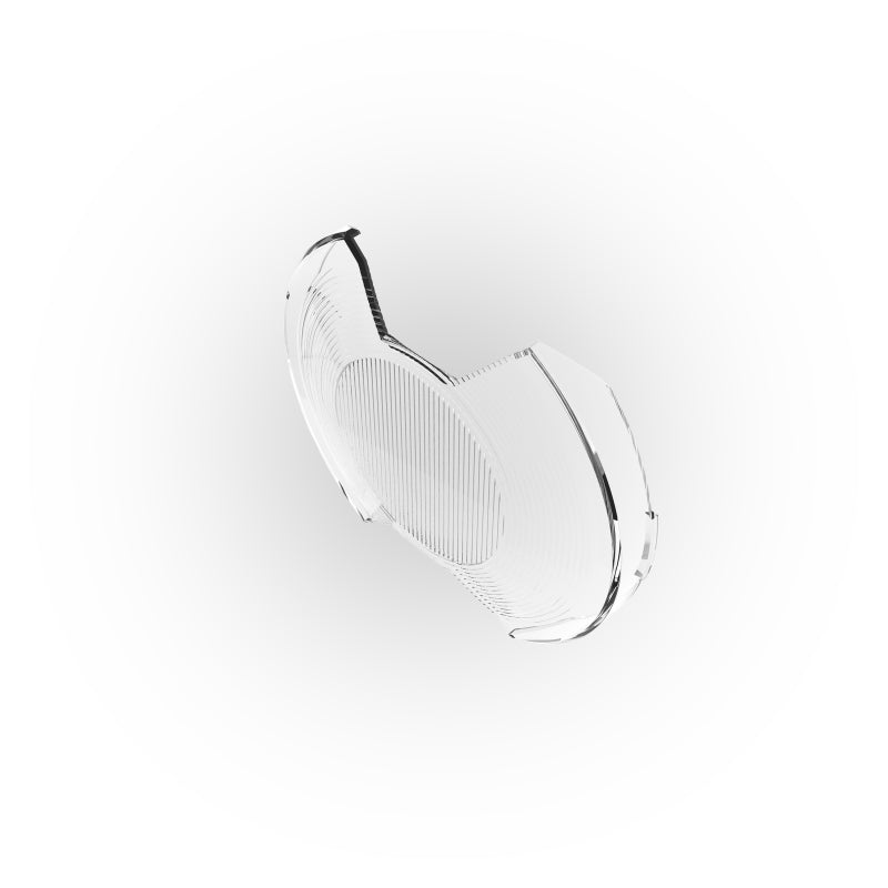 KC HiLiTES SlimLite 6in Light Shield - SAE Driving Beam - Clear, detail view