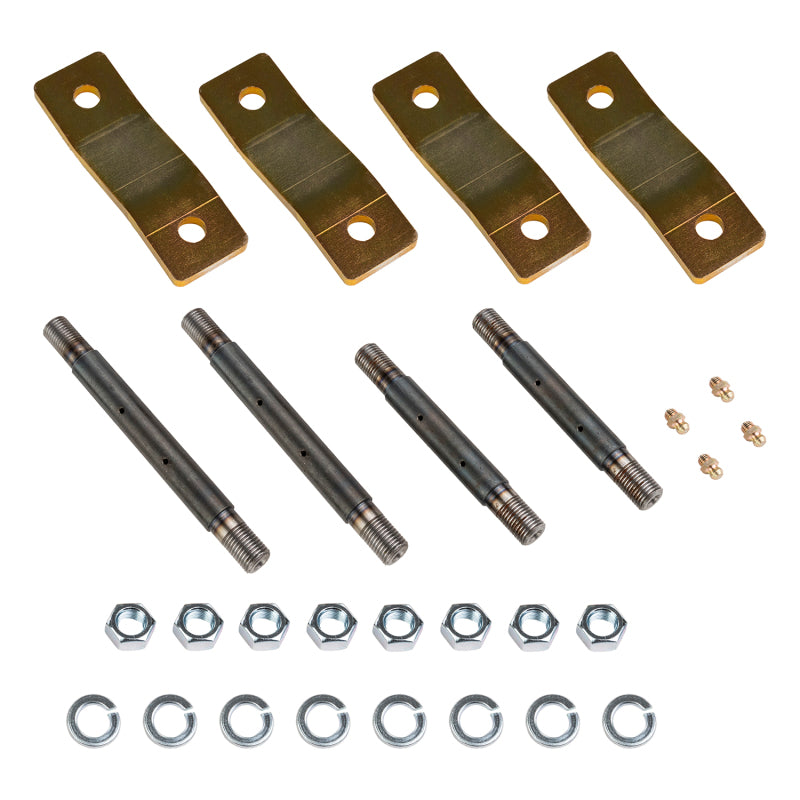 ARB Old Man Emu Rear Greasable Shackle Kit OMEGS23 — zinc-plated side plate detail
