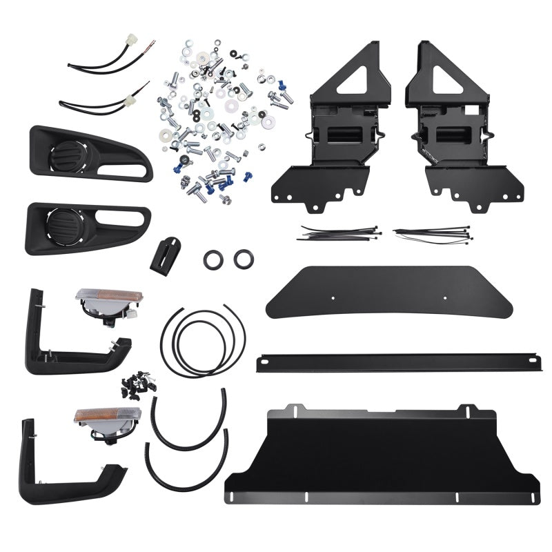ARB Deluxe bull bar for Nissan Frontier, upswept tapered wing detail