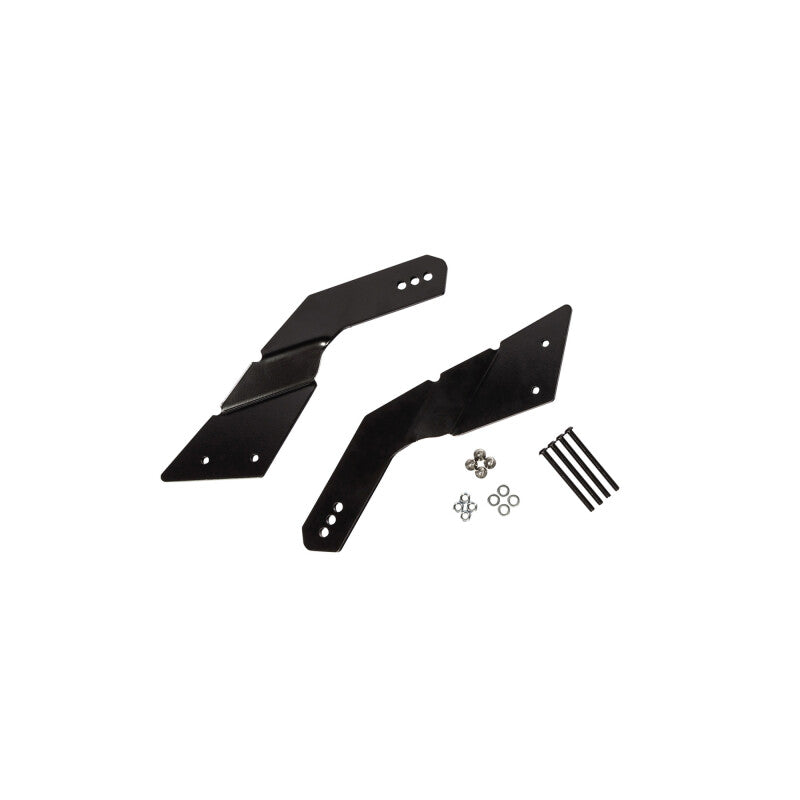 KC HiLiTES Pro6 LED Light Bar Mounting Bracket Set for Can-Am Maverick X3, shown with included parts