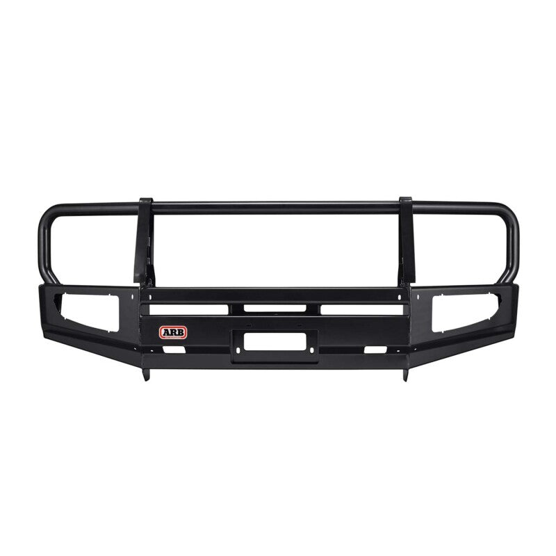 ARB Deluxe winch bumper on a 2009–2017 Nissan Frontier, front three-quarter view