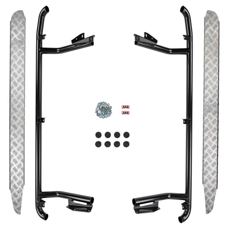 ARB Deluxe protection step extruded alloy steel section detail