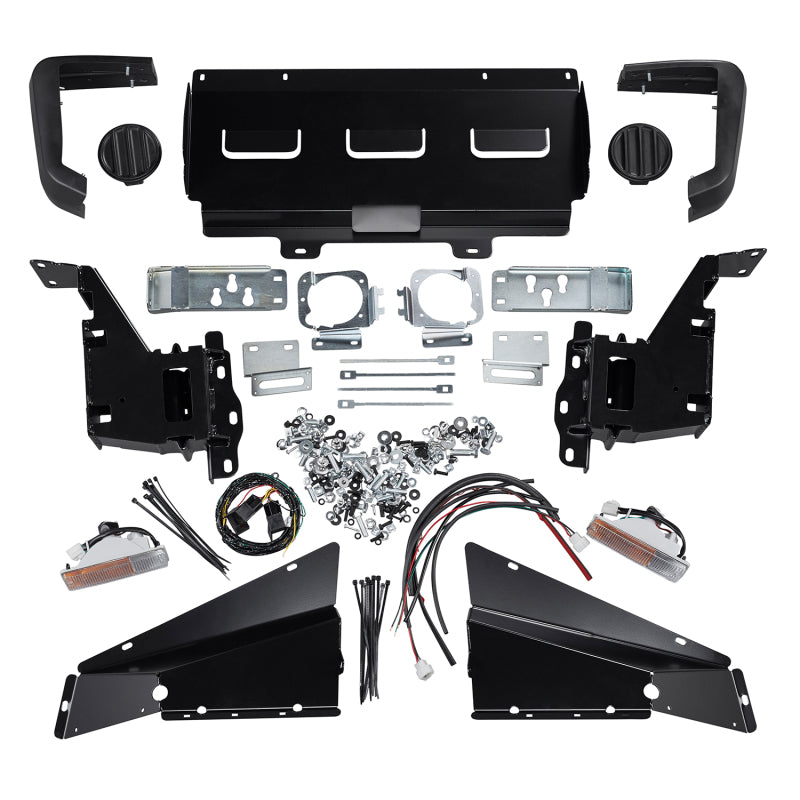 ARB Discovery 3 winch bar side profile showing upswept wing