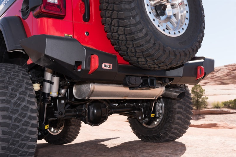 ARB Wrangler JL rear bar — side profile and departure angle