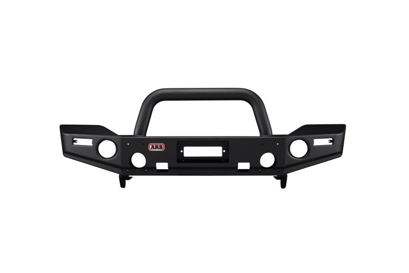 ARB Wrangler JK textured bull bar — front three-quarter view