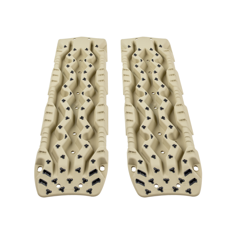 ARB TRED Pro recovery boards in Desert Sand, pair stacked
