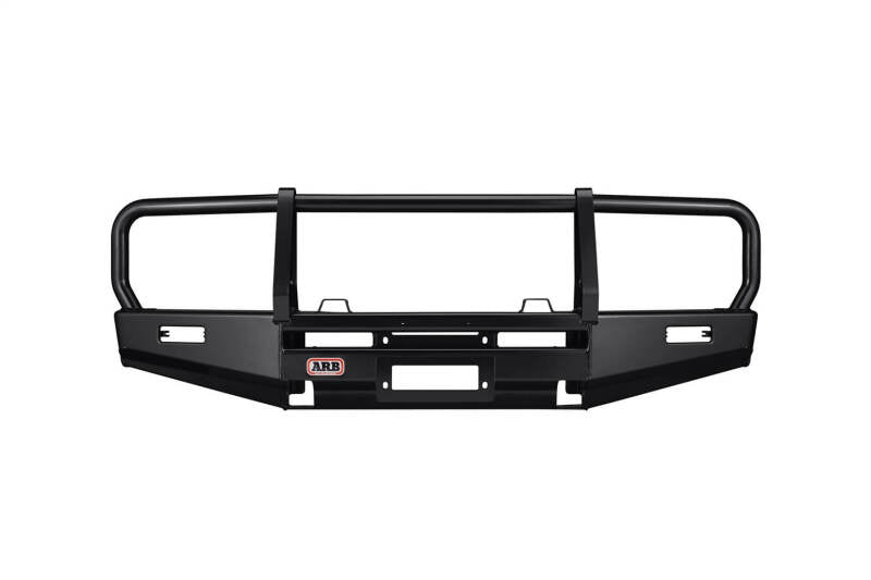 ARB Deluxe winch bumper for 1980-1989 Toyota Land Cruiser — front three-quarter view