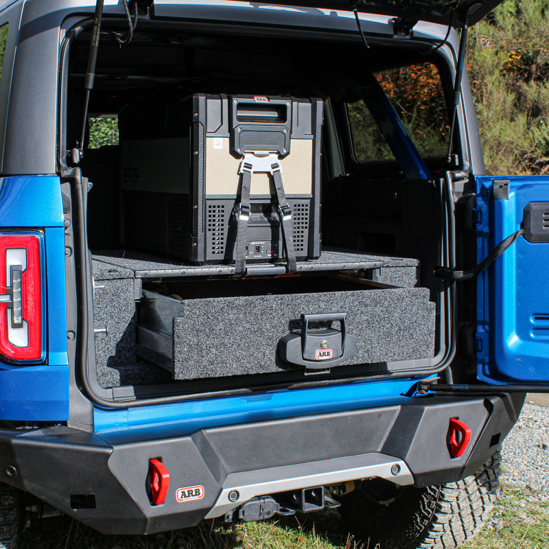 ARB Bronco fit kit side floor removed for cleaning