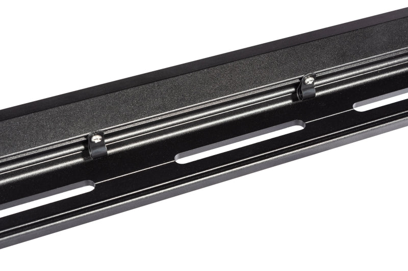 KC HiLiTES Jeep Wrangler JK 50in Overhead Xross Bar Light Mount (Bar Only) - Black, close-up