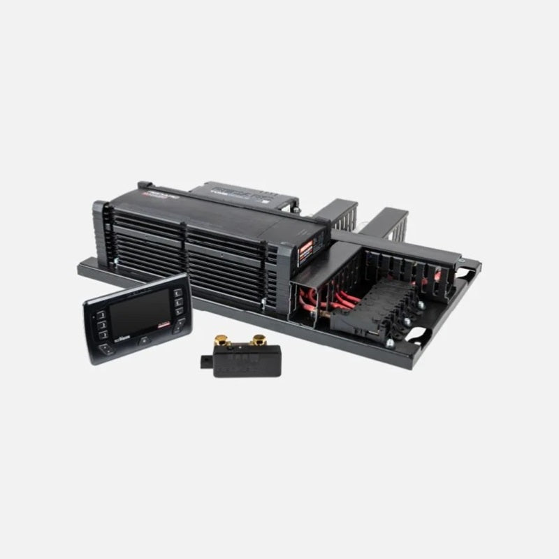 REDARC REDWorks QuickFit100 Power Panel, 100A Alpha/Dual TVMS with RedVision Display, detail view
