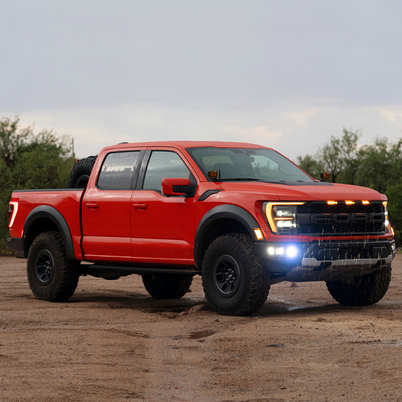Rigid Triple Fog Kit bracket and hardware for 2021+ Ford Raptor install
