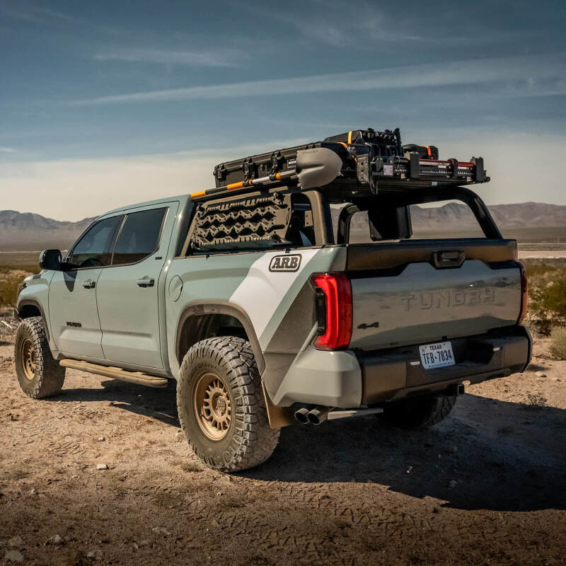 ARB bed rack dovetail mounting detail
