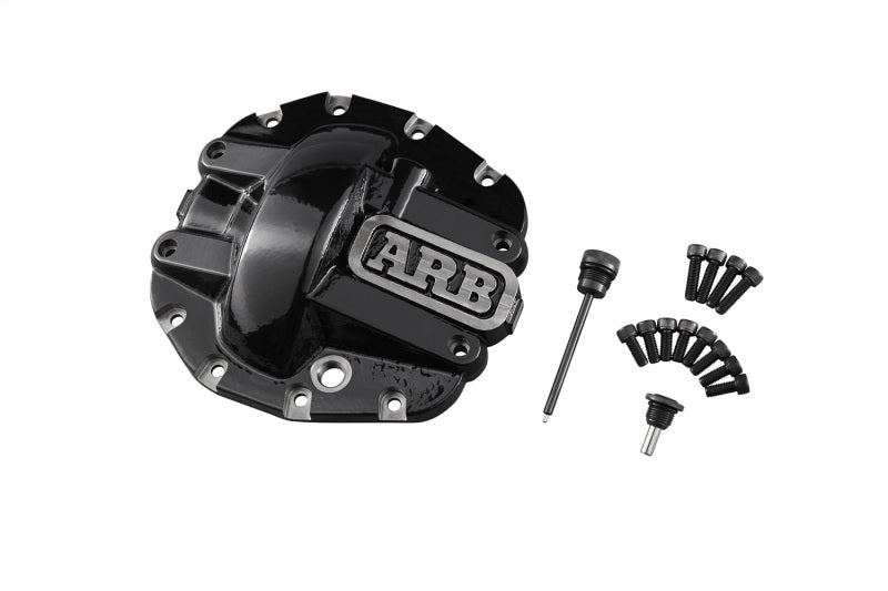 ARB black nodular-iron front differential cover for Jeep Wrangler JL and Gladiator JT M186 axle
