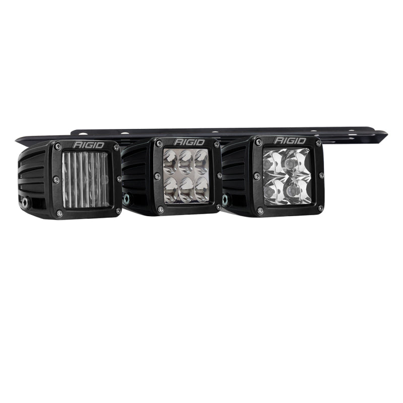 Rigid Industries Triple Fog Kit for 2021+ Ford Raptor with stacked D-Series pods