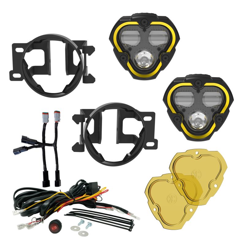 KC HiLiTES FLEX ERA 3 Dual Mode SAE Fog Light Master Kit - 2-Light for Toyota Tacoma/4Runner/Tundra