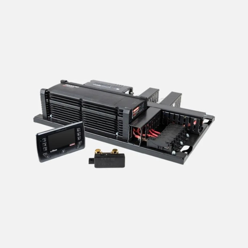 REDARC REDWorks QuickFit75 Power Panel with 75A TVMS and RedVision Display, detail view