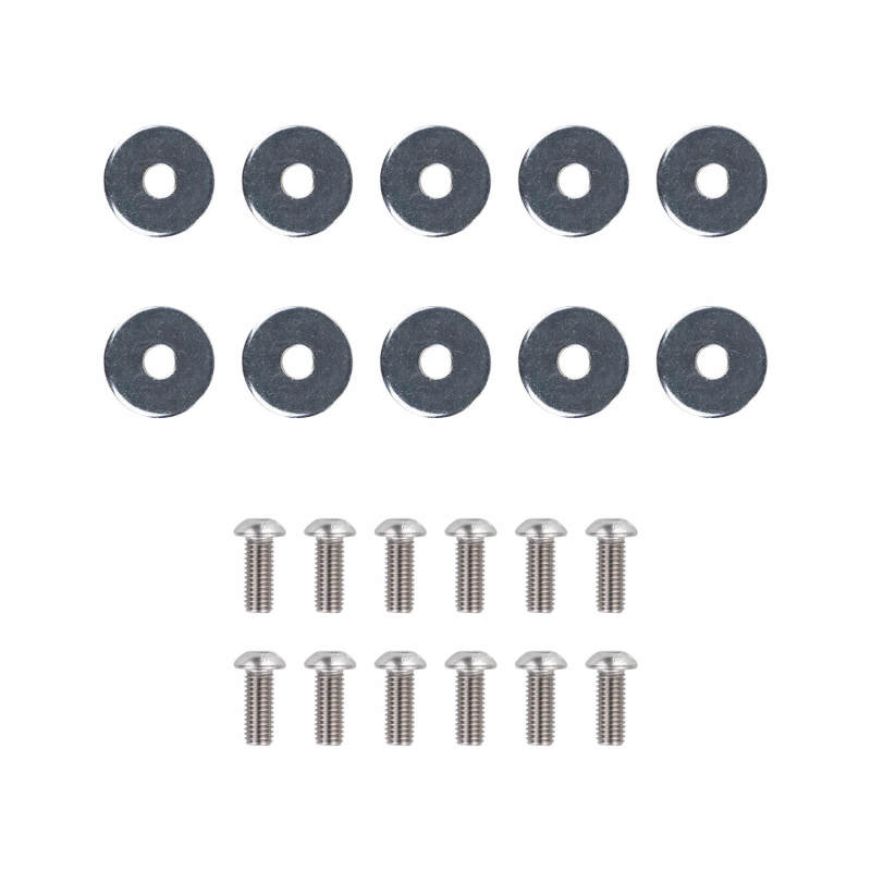 ARB mudflap mount kit components laid out